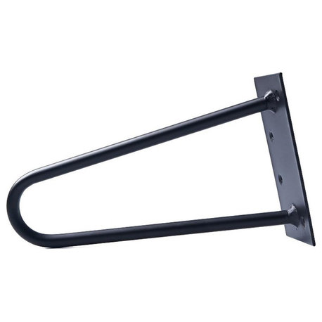 TUHOME 11.8 inches Black  stainless steel Hairpin Legs               (Set Of 4)