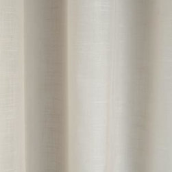 Leno Sheer Drapery in White - Drapery Fabric