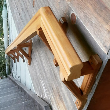Création d'une main courante en bois
