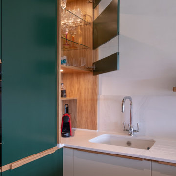 Handmade contemporary kitchen, Newbury Race Course, Berkshire