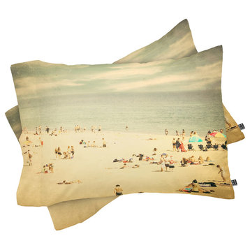 Deny Designs Shannon Clark Vintage Beach Pillow Shams, Queen