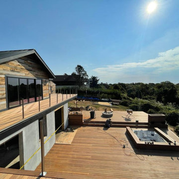 RECLAMED BARN BOARD SIDING / IPE DECKING