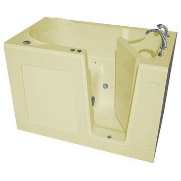 30 x 54 Biscuit Air Jetted Walk-In Bathtub, Right Drain Configuration