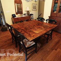 Reclaimed Wood (Rectangular) Pedestal Tables - Products