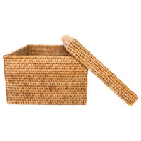 Artifacts Rattan™ Rectangular Storage Box With Lid, 14"x10"x6 ...