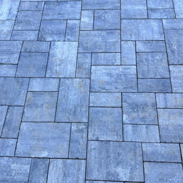Raised Paver Patio with Hot Tub pad