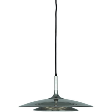 Robert Abbey S3390 Three Light Pendant Axiom Polished Nickel