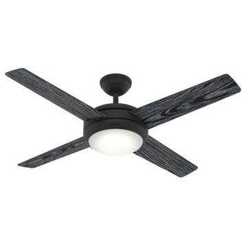 Hunter 50849 Marconi 52" Ceiling Fan with LED Light and Wall Control, Black