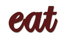 Rustic Decor Eat Wood Sign
