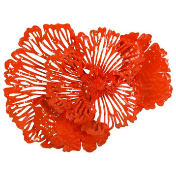 Flower Wall Art, Coral, Small