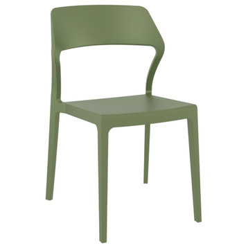 Snow Dining Chair Olive Green