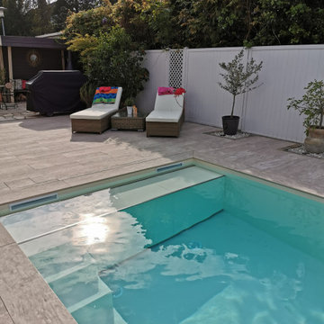 Beton- Folienbecken 7,00 x 3,00 x 1,50 m in sand