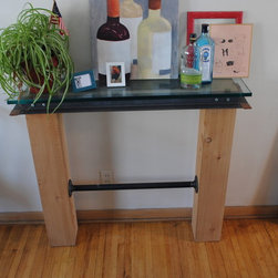 Cedar Timber and Steel Hallway Table - Products