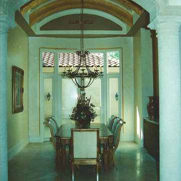 Gold Leaf Hand Painted Dining Room