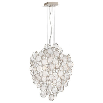 7 Light Chandelier In Traditional and Transitional Style-25 Inches Tall and
