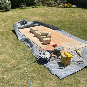 Luckington, Cotswold stone extension and porch