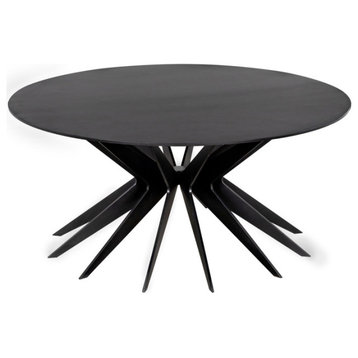 NOIR Furniture - Spider Coffee Table, Black Metal - GTAB1107MTBW