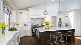 Transitional White Kitchen with Moroccan accents