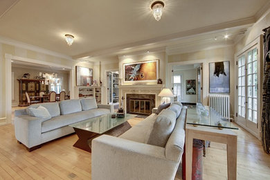 Inspiration for a contemporary living room remodel in Minneapolis