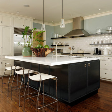 Chevy Chase, Maryland - Transitional - Kitchen with Hot Rolled Steel