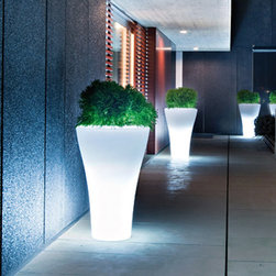 Serralunga - Ming High Illuminated Outdoor Planter with Light by Serralunga - Outdoor Decor