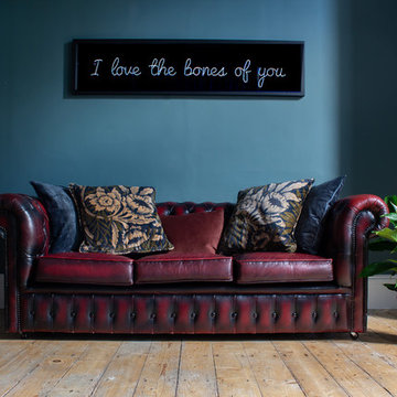 I love the bones of you, EL neon framed light