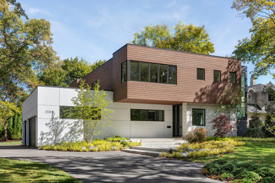 Modern exterior home idea in Chicago
