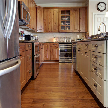 Aged Bourbon Antiqued Wide Plank Strand Eucalyptus Flooring