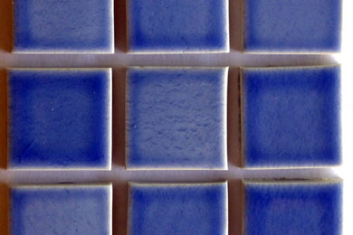 Pool builders Waterline and Pool tile - Handcrafted Porcelain tile