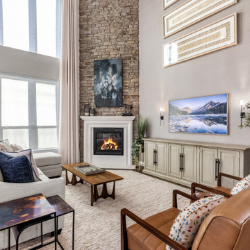 Builder Basic Becomes Transitional Dream Home