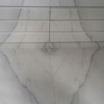 Book matched Italian Calacatta Colorado Marble Slabs