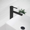 STYLISH Single Handle Bathroom Vessel Sink Faucet, Stainless Steel Matte Black