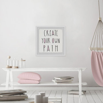 "Create Your Own Path III" Framed Painting Print