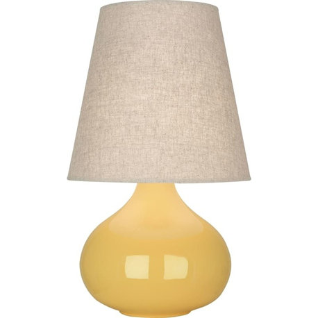 Robert Abbey June Buff AL June 24" Vase Table Lamp - Sunset Yellow