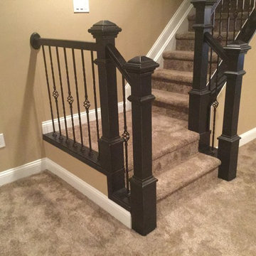 Island Lakes Traditional Finished Basement