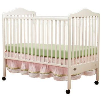Orbelle Jenny Modern New Zealand Pine Solid Wood Full Size Crib in White