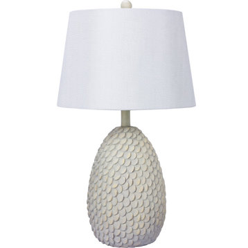 W-6226 Table Lamp - Antique White