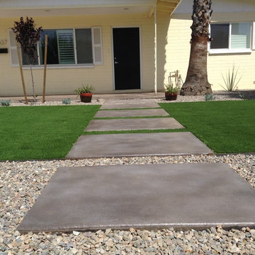 Contemporary Concrete Stepping Stones