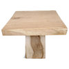 Square Monkey Pod Dining Table