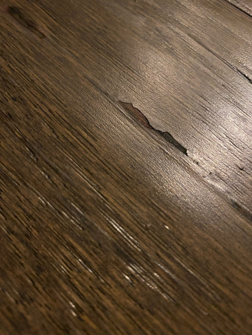 peeling engineered hardwood