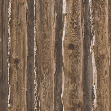 Textured Wallpaper Wood Planks, 958371, Brown Beige, 1 Roll