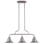 Craftmade - Craftmade Union 3 Light Outdoor Island, Satin Aluminum - Adding a warm and welcoming touch to your home, the Union Collection with it's clean and uncluttered styling reminiscent of vintage farmhouse lighting is built to last indoors or out with superior UV protection against fading.