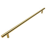 Cosmas - Cosmas 305-320BB Brushed Brass 12-5/8&rdquo; CTC (320mm) Euro Bar Pull [10-PACK] - Price is for 10 pulls