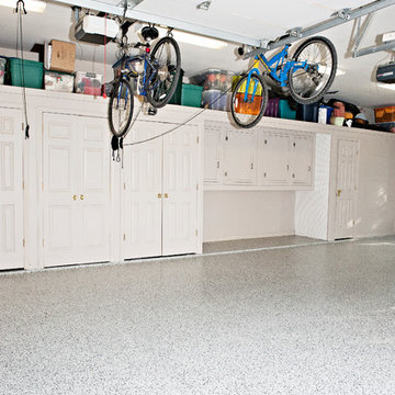 Epoxy coated garage "Grey Blend"