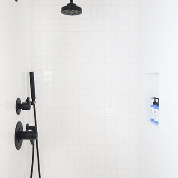 Orlando Soria's White Wash 2x4Parquet Bathroom