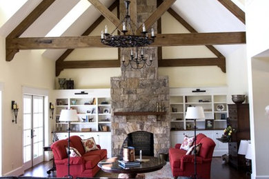 Living room - rustic living room idea in Other