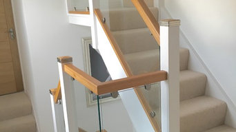 Wood & Glass Staircase Finish