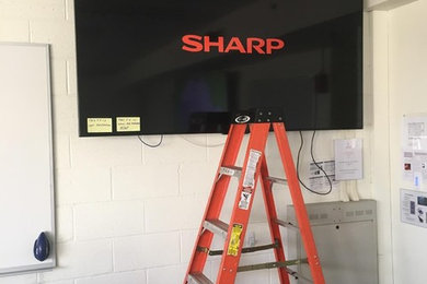 University Whiteboard 80" Sharp TV