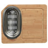Ukinox CC760HW Wood Cutting Board and Colander