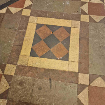 Victorian Tiled Hallway Deep Cleaned and Sealed in Portobello Edinburgh